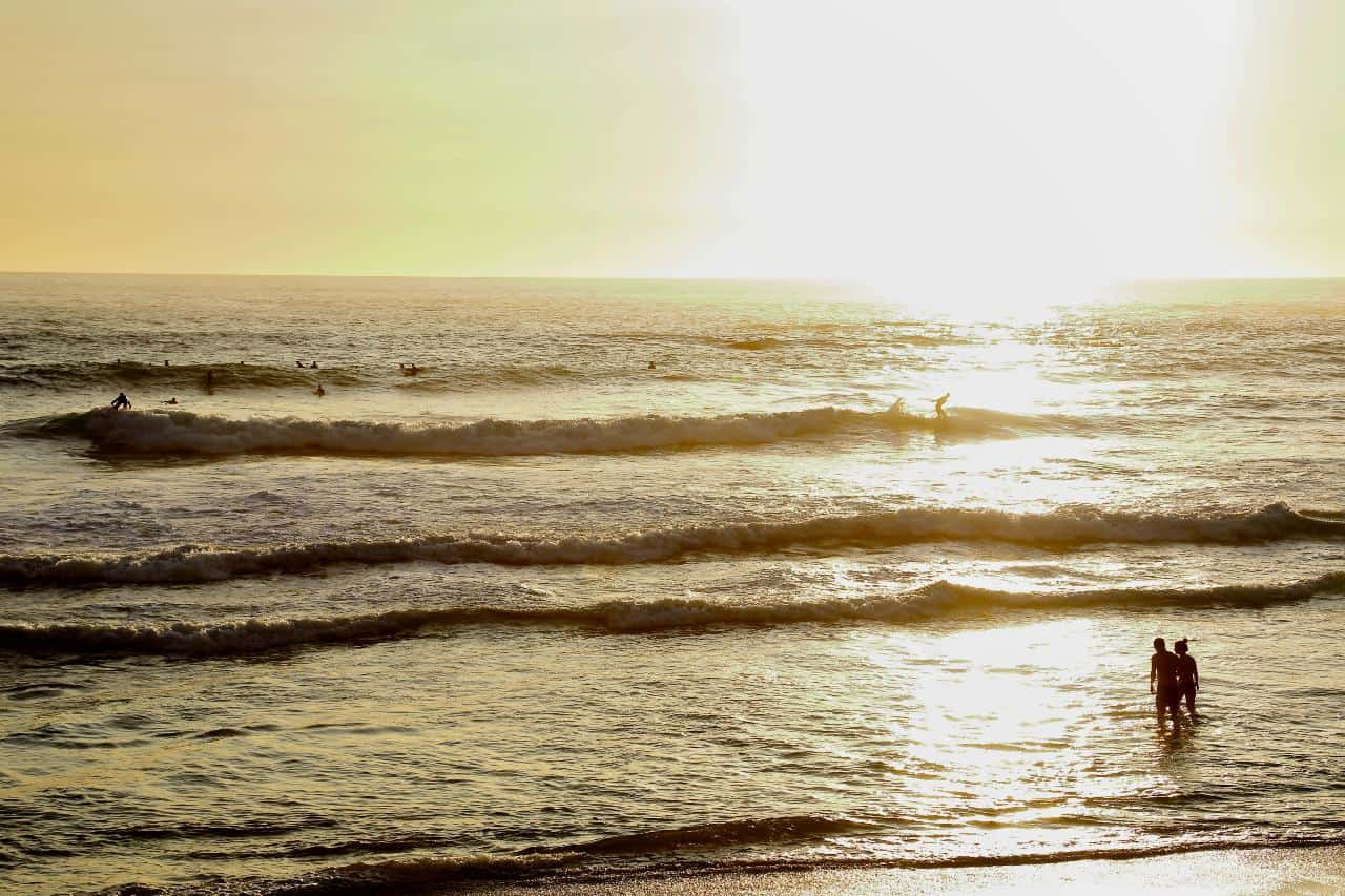 Sunset at Glen beach